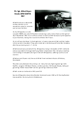 A preview of a PDF biography for Brooks, Alfred Bryan
